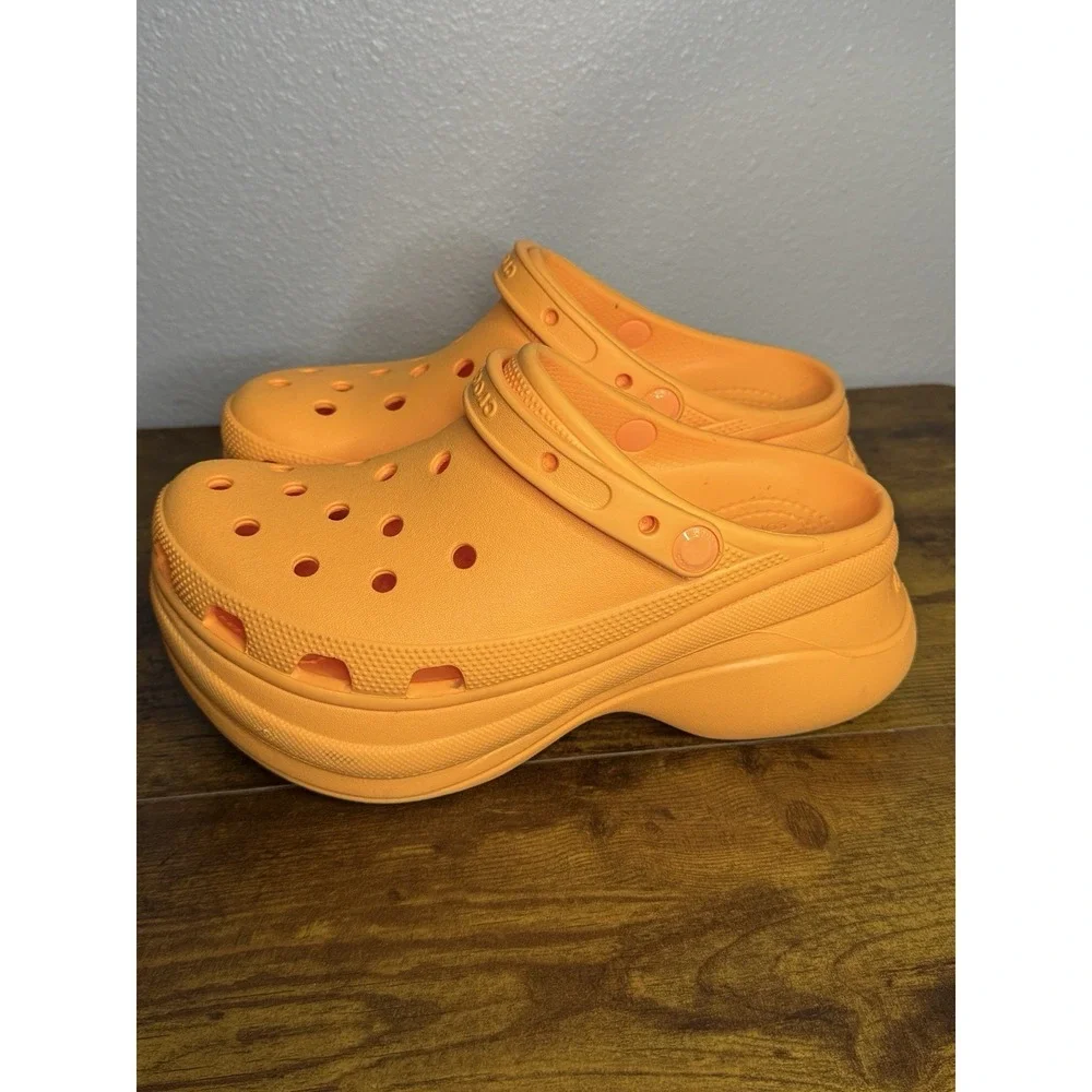 Crocs BAE Clog Platform Sandals  Slip-On Adjustable‎ Strap Wedge Women size 9
